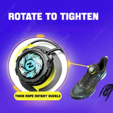 1Pair Swivel Buckle Automatic Shoelaces Without ties Adult