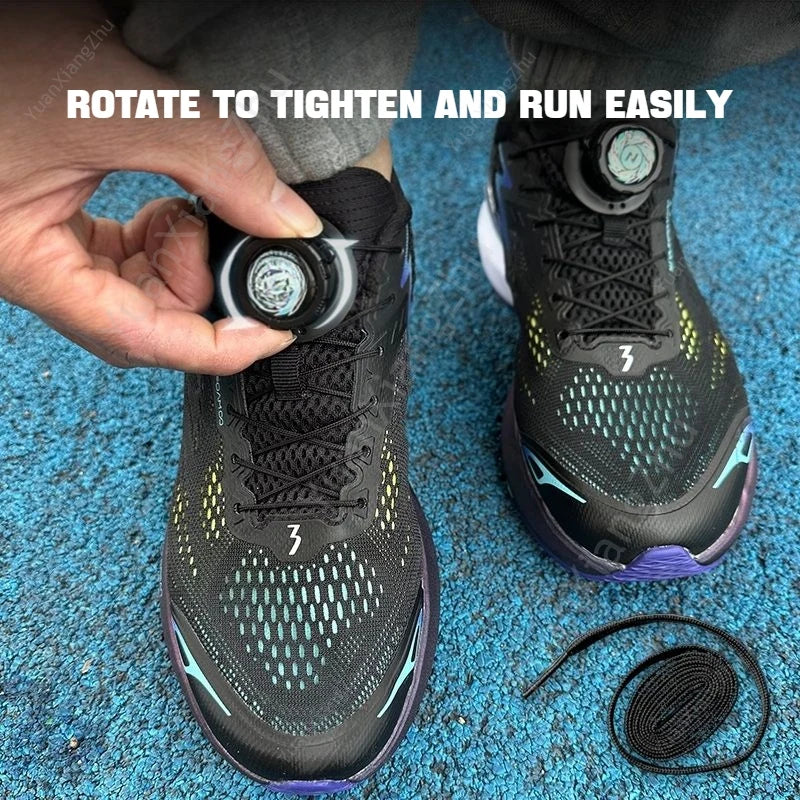 1Pair Swivel Buckle Automatic Shoelaces Without ties Adult