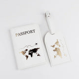 1Set PU Leather Flip Luggage Tag Light Soft