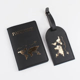 1Set PU Leather Flip Luggage Tag Light Soft