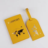 1Set PU Leather Flip Luggage Tag Light Soft