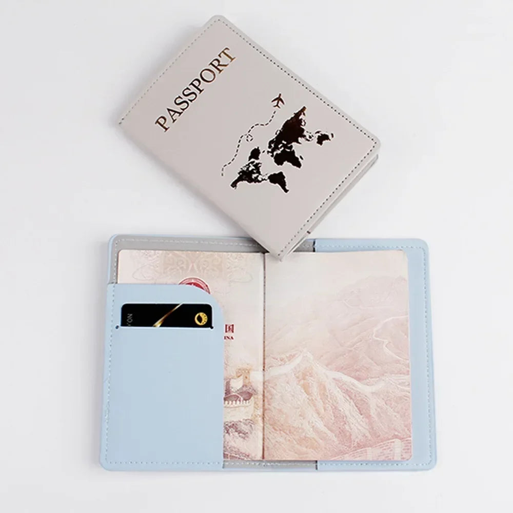 1Set PU Leather Flip Luggage Tag Light Soft