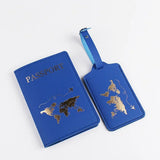 1Set PU Leather Flip Luggage Tag Light Soft