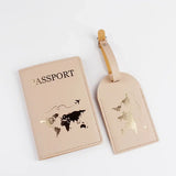 1Set PU Leather Flip Luggage Tag Light Soft