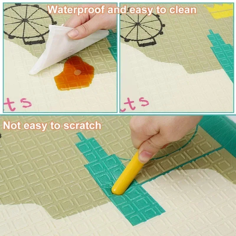 1cm Thick Foldable Floor Baby Play Mats Kids