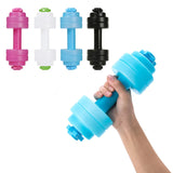 1kg Water Dumbbell Plastic Fitness Sports Aerobics Gym