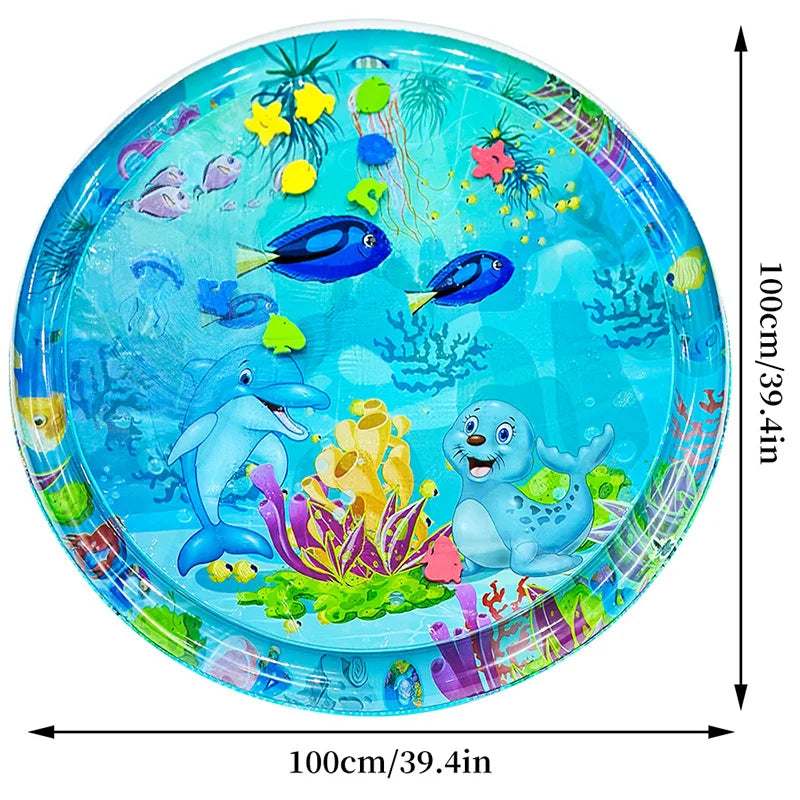 1pc 100cm Large Baby Playing Water Mat Dolphin