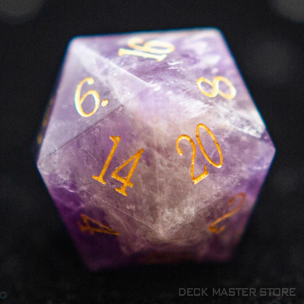 1pc 20 Sided D20 Dice Polyhedral Gemstone Various