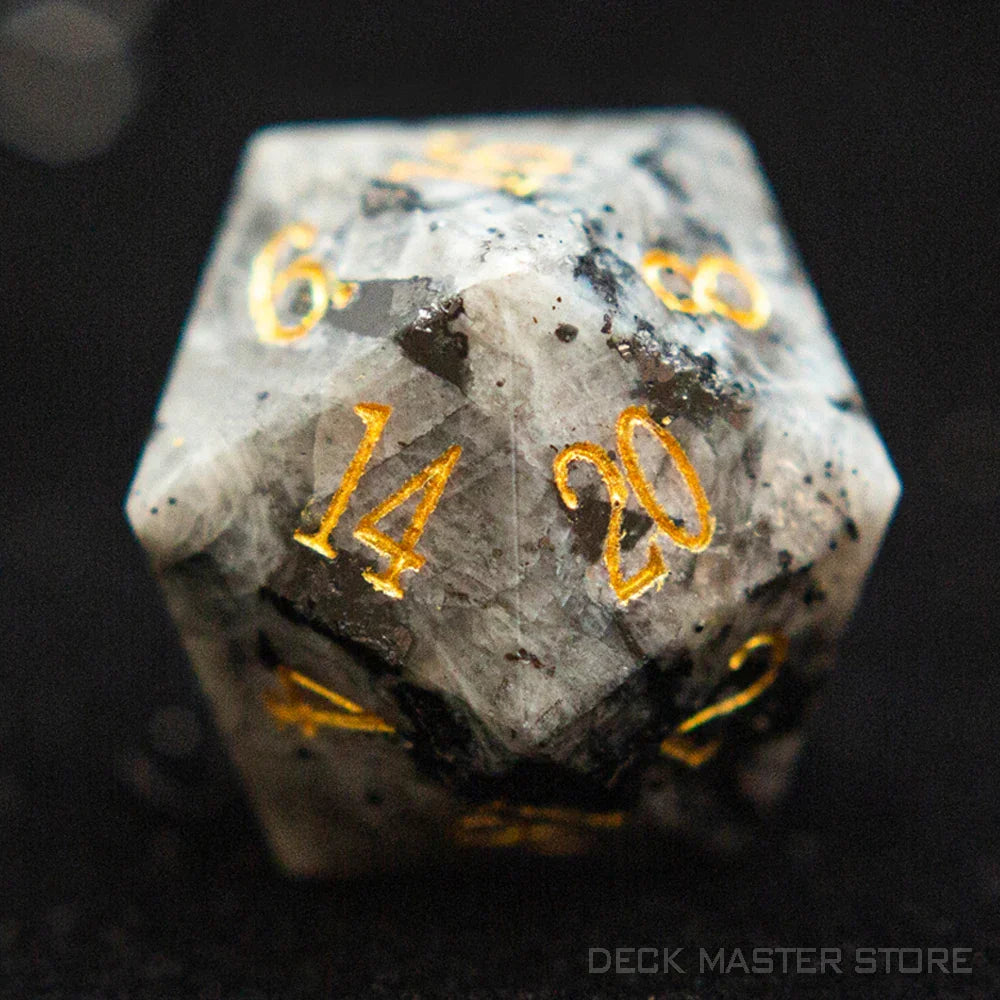 1pc 20 Sided D20 Dice Polyhedral Gemstone Various
