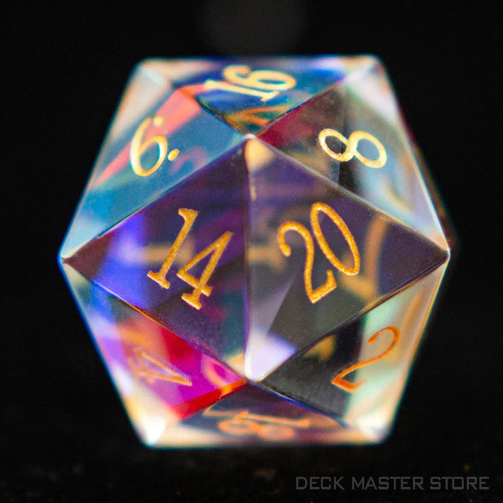 1pc 20 Sided D20 Dice Polyhedral Gemstone Various