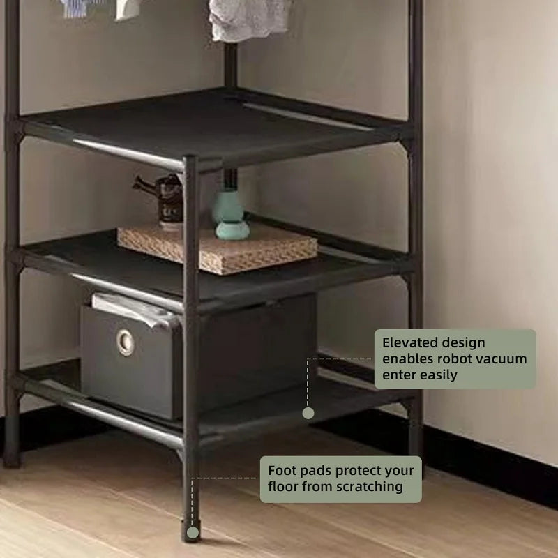 2/3 Layer Corner Coat Rack Multi-function Floor Standing