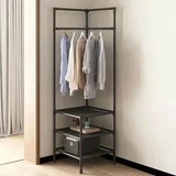 2/3 Layer Corner Coat Rack Multi-function Floor Standing