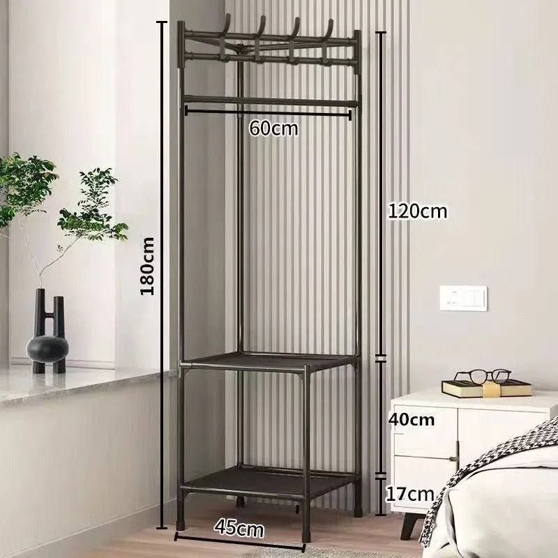 2/3 Layer Corner Coat Rack Multi-function Floor Standing