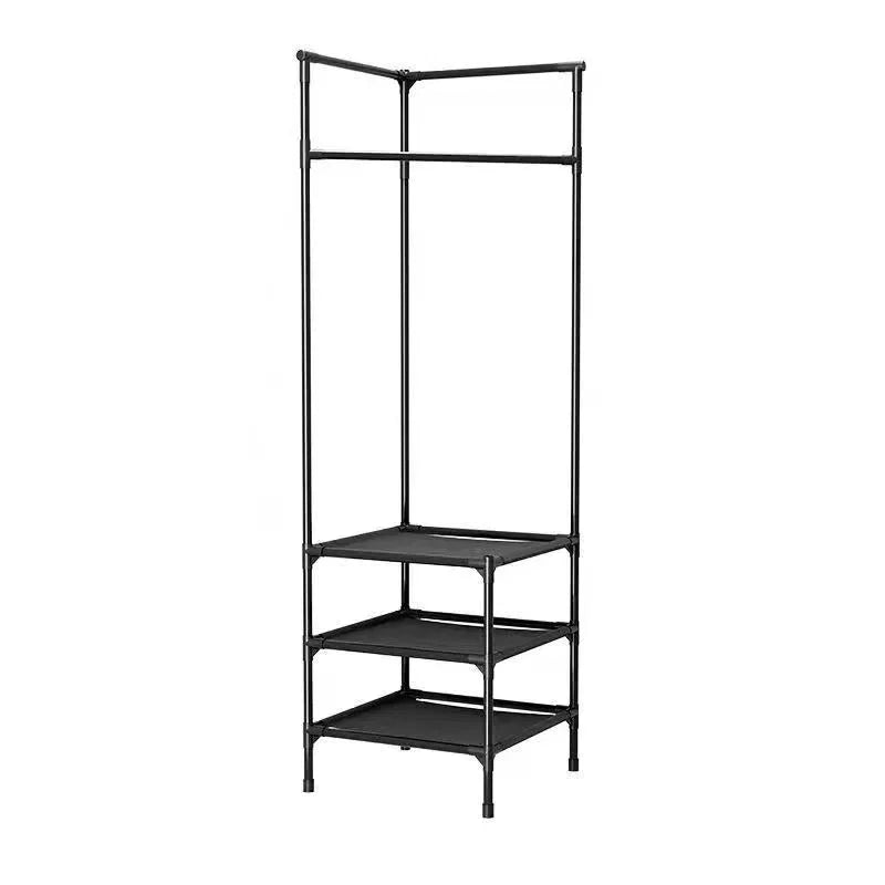 2/3 Layer Corner Coat Rack Multi-function Floor Standing