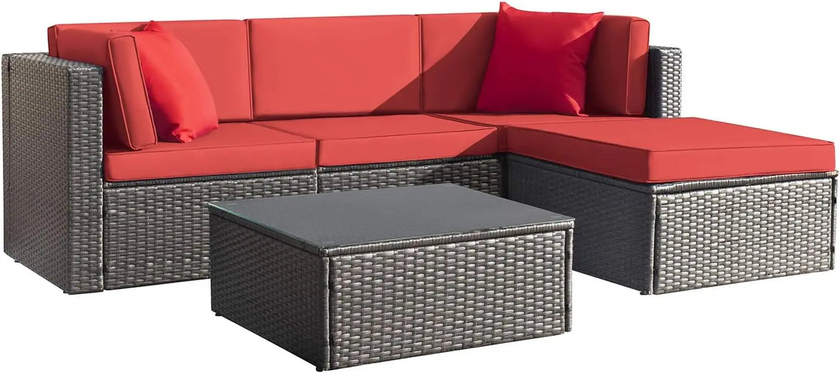 2/5 Pieces Patio Furniture Sets All Weather Outdoor