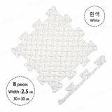 2.5CM Thick 30x30 Solid Color Baby Play Mat – Eco-Friendly Puzzle Carpet