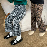 2-8T Leopard Infant Girls Pants Toddler Kid Baby