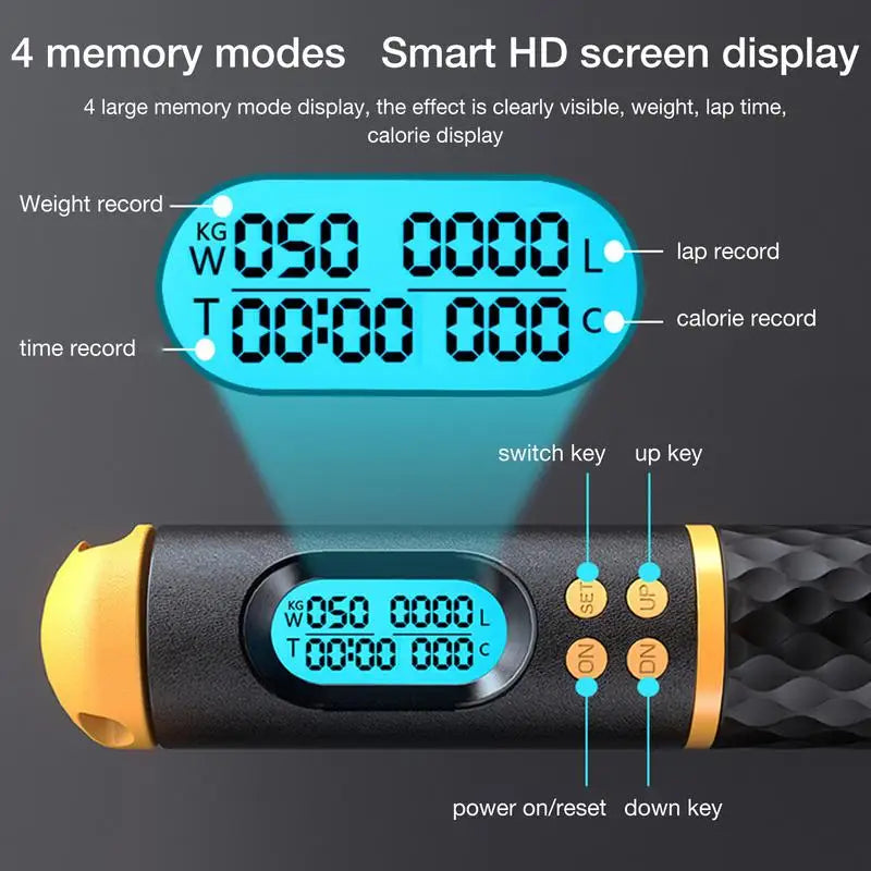 2 In 1 Professional Jump Rope Wire Cordless