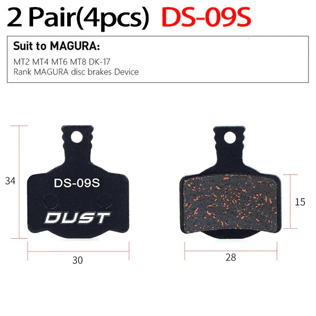 2 Pair (4pcs) MTB Bicycle Hydraulic Disc Ceramics