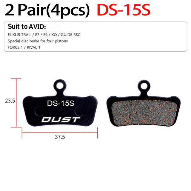 2 Pair (4pcs) MTB Bicycle Hydraulic Disc Ceramics