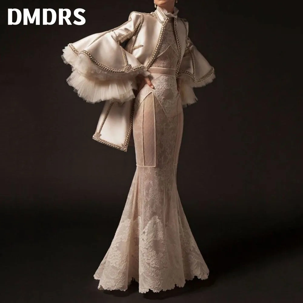 2Piece Evening Dress Coat Dress Formal Party Gown