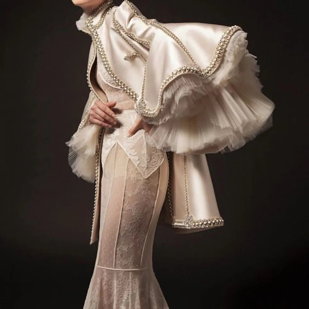 2Piece Evening Dress Coat Dress Formal Party Gown