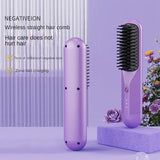 2 in 1 Wireless Hair Straightener Hair Curler