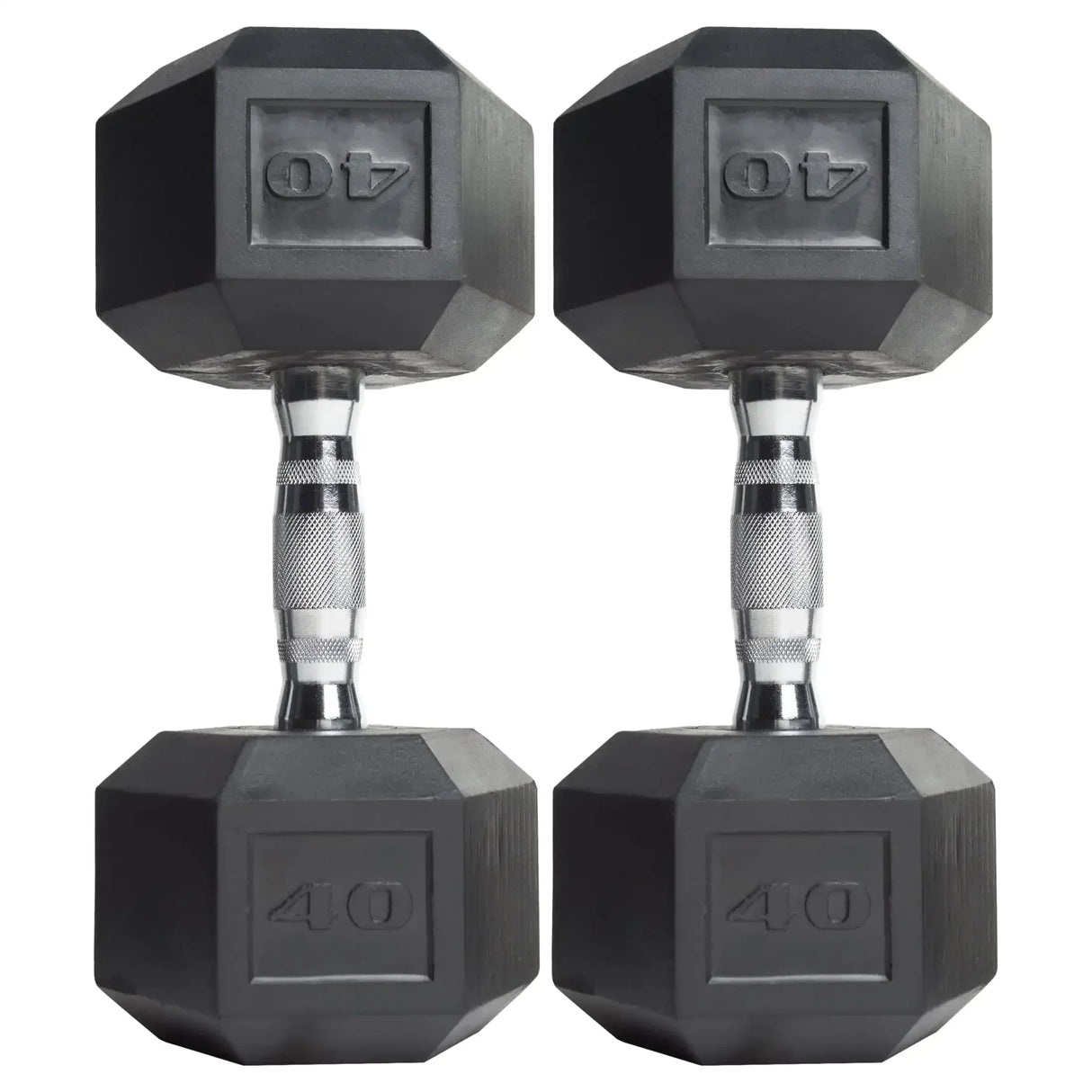 2 pack) Barbell, 45lb Coated Hex Dumbbell, Single