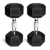 2 pack) Barbell, 45lb Coated Hex Dumbbell, Single