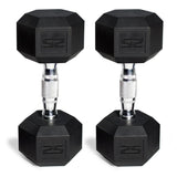 2 pack) Barbell, 45lb Coated Hex Dumbbell, Single