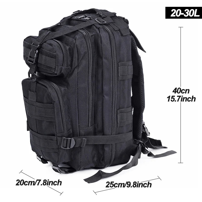 20-30L Men Women Camo Trekking Fishing Hunting Bag Travel Backpack
