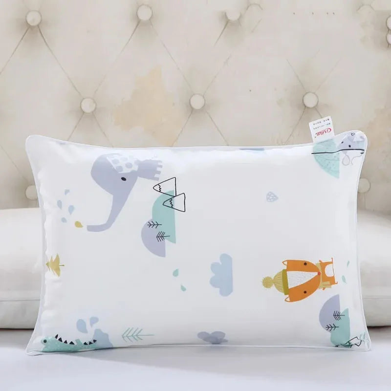 Colors 29x45cm Kids Pillow Case Cartoon Zoo Baby