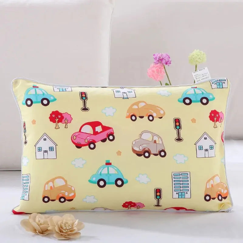 Colors 29x45cm Kids Pillow Case Cartoon Zoo Baby