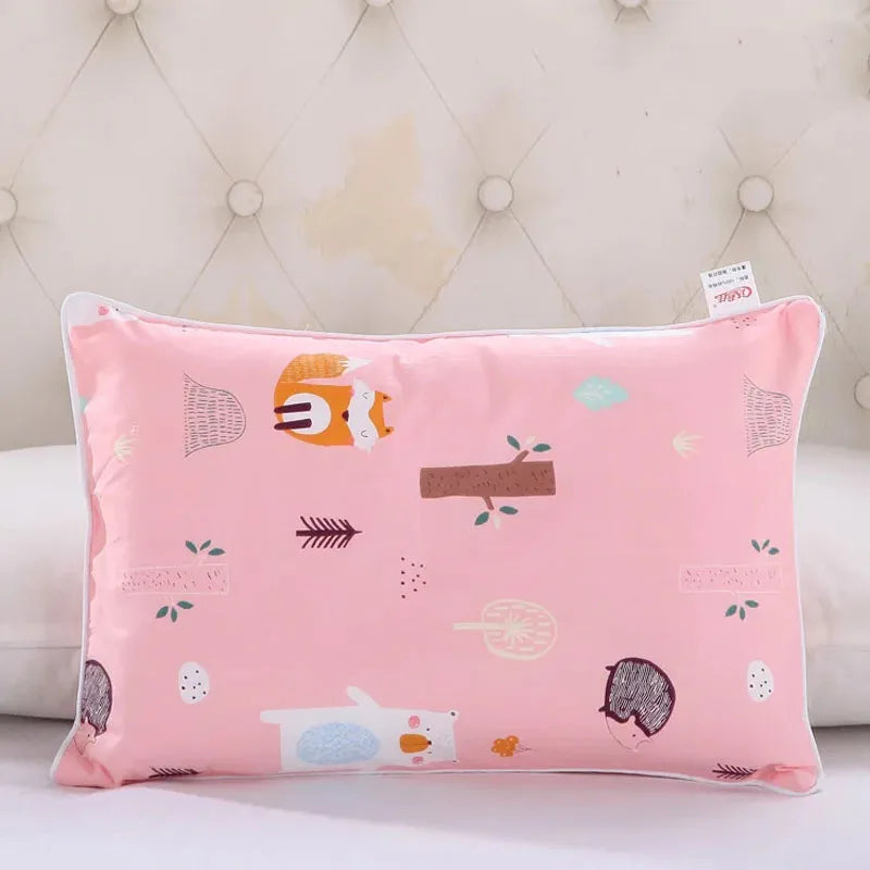 Colors 29x45cm Kids Pillow Case Cartoon Zoo Baby