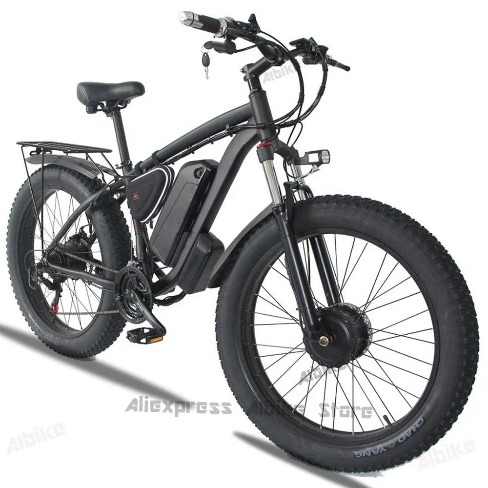 2000W Fat Tire Electric Bike 48V 22Ah 26" Mountain Ebike