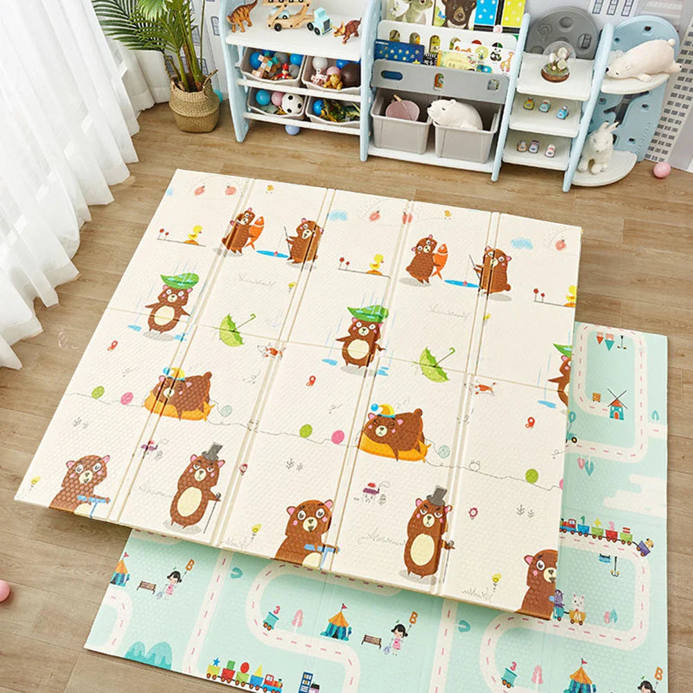 200x180cm Foldable Cartoon Baby Play Mat XPE Puzzle