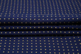 Men's Dark Blue Dotted Dress Shirt