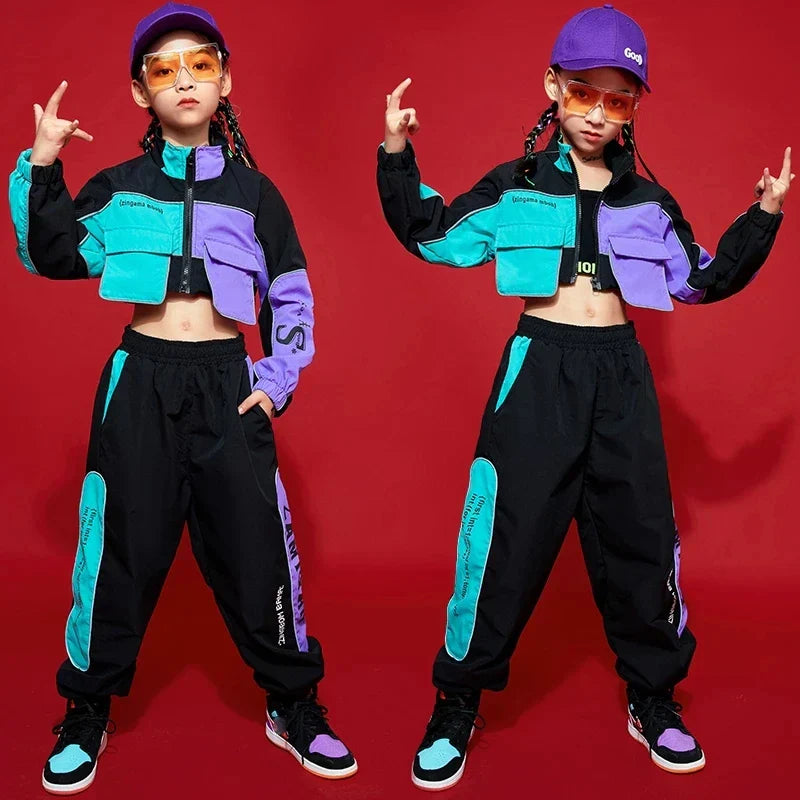 2021 Children Hip Hop Clothes Girls Jazz Street