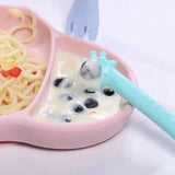 2021 NEW Silicone Spoon Giraffe Bpa Free 1Pc