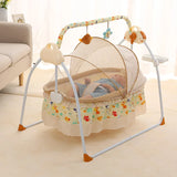 Baby Electric Cradle Bed Swing Crib Automatic Baby