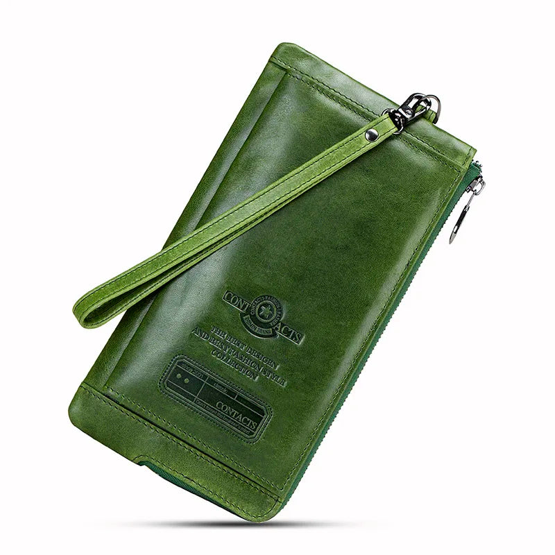2022 Men's RFID Genuine Leather Wallet Clutch with Free Engraving