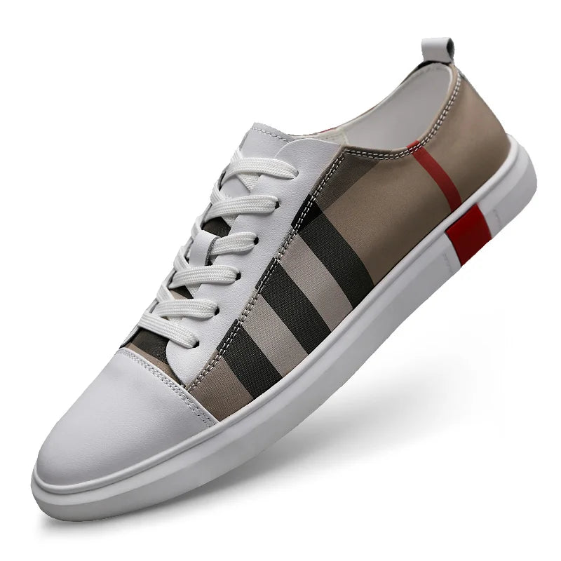 2022 Men's Breathable Skateboard Sneakers – Casual Genuine Leather