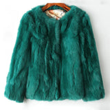 2022 Winter Women The Real Rabbit Fur Coat