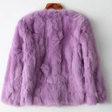 2022 Winter Women The Real Rabbit Fur Coat