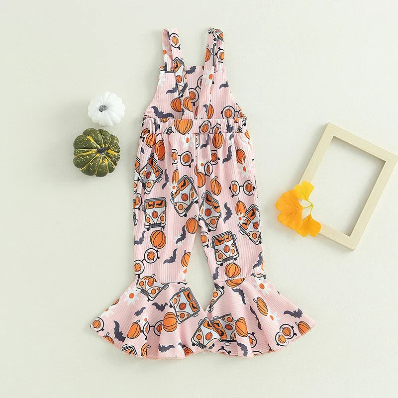 2023-06-16 Lioraitiin 0-4Years Baby Girl Halloween Jumpsuit Overalls