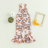 2023-06-16 Lioraitiin 0-4Years Baby Girl Halloween Jumpsuit Overalls