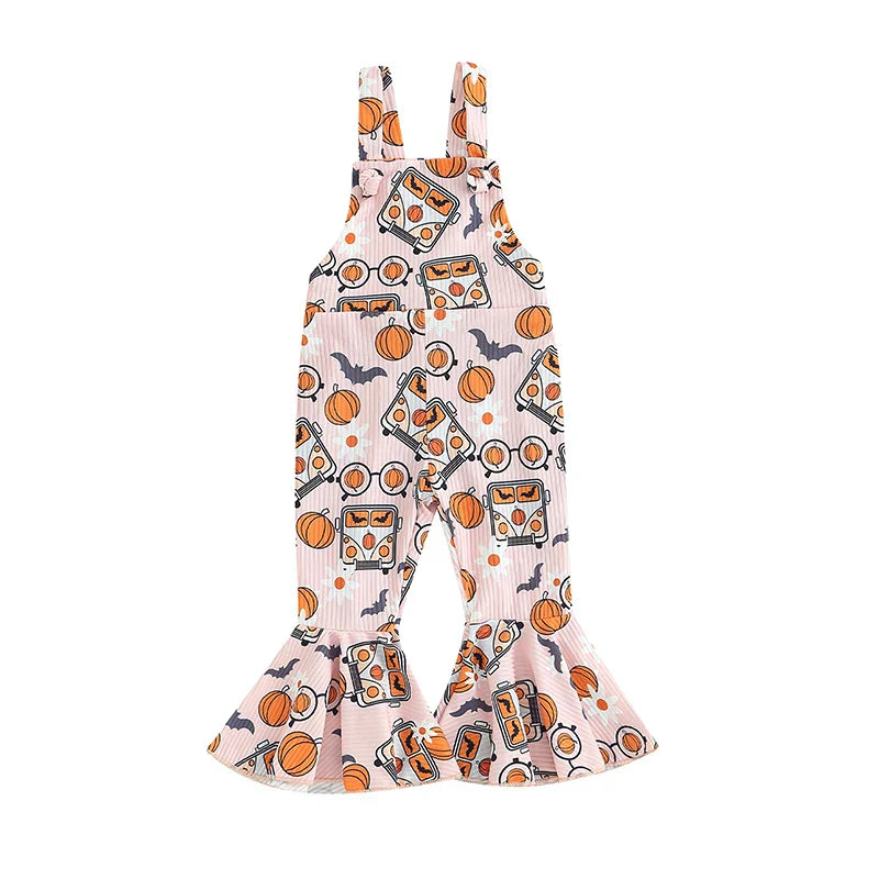 2023-06-16 Lioraitiin 0-4Years Baby Girl Halloween Jumpsuit Overalls