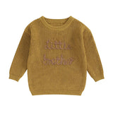 2023-09-18 Lioraitiin 0-18M Baby Boys Sweater Letter Embroidery