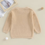 2023-09-18 Lioraitiin 0-18M Baby Boys Sweater Letter Embroidery