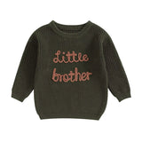 2023-09-18 Lioraitiin 0-18M Baby Boys Sweater Letter Embroidery